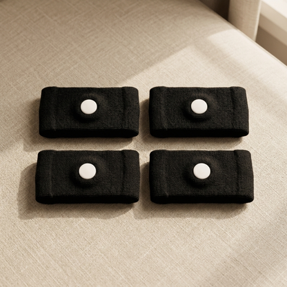 TAHVI Anchor Duo pack, two pairs of black wristbands